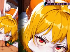 Carrot from One Piece fucked roughly and filled with cum