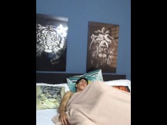 I give my boyfriend's cock a blowjob until he cums