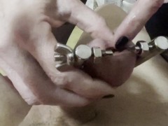 THE MISTRESS SPREADS MY DICK DUKE AND TORTURES ME