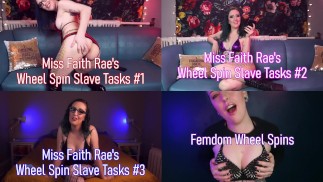 WHEEL SPIN SLAVE TASKS BUNDLE #1 - Preview -25% Off Femdom Sub Instruction Games by Miss Faith Rae