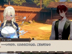 【#05 女冒険者の集うエッチな宿(体験版)実況】研究者の金髪爆乳褐色女エルフに我慢できず中出しセックスしちゃう(ファンタジーSLGエロゲ―) - Screenshot 3 of 16 - Hentai Game
