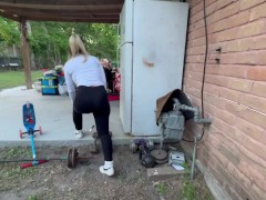 Pregnant outdoor sex