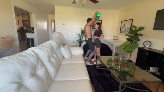 Mom hires a stripper so teen pretends like she hired him instead