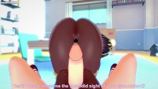 POV Hentai Footjob from Tharja from Fire Emblem