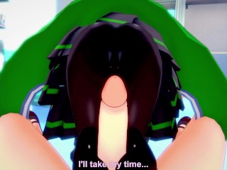 POV Hentai Footjob from Agent from Girls Frontline