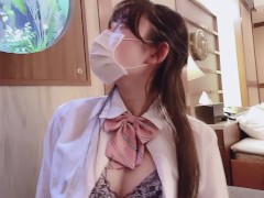 学校帰りに制服姿の１８歳巨乳彼女と顔出しセックス♥素人カップル/美女/スタイル抜群/パイパン/スマホ撮影/リアル/主観映像/ハメ撮り 7/16