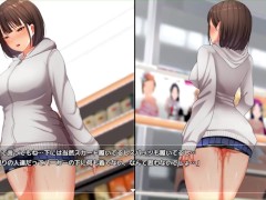 【H GAME】夜歩きDLC Live2DアニメVer♡玄関前でオナニー エロアニメ｜エロ同人｜Hentai｜Anime｜Doujin - Screenshot 10 of 16 - 手マン
