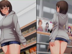 【H GAME】夜歩きDLC Live2DアニメVer♡玄関前でオナニー エロアニメ｜エロ同人｜Hentai｜Anime｜Doujin - Screenshot 8 of 16 - アへ顔