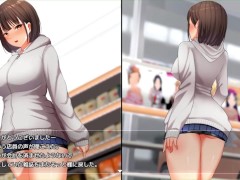 【H GAME】夜歩きDLC Live2DアニメVer♡玄関前でオナニー エロアニメ｜エロ同人｜Hentai｜Anime｜Doujin - Screenshot 9 of 16 - 絶頂