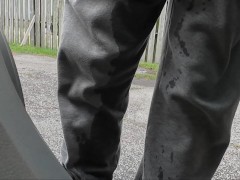 I Pull Over To Wet My Grey Sweatpants And Socks, I Drive Home In Piss Shoes