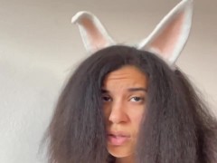 Beastars Anime Cosplay! Haru Sucks and Fucks Big Wolf Knot Cock!