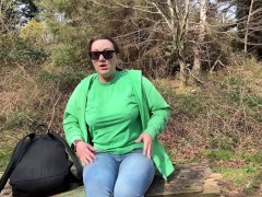 girl desperate public wetting jeans on park bench