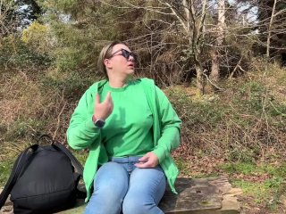 girl desperate public wetting jeans on park bench