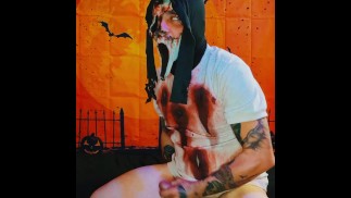 Zombie Ghostface Cosplay Amateur Masturbation Video