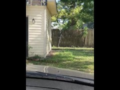 Playing with my nipples in broad daylight