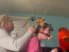 Taking from both ends - Screenshot 2 of 16 - Dildo Gagging