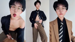 My usually serious boyfriend came home from get off work and knelt in front of me in a suit