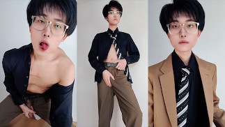 My usually serious boyfriend came home from get off work and knelt in front of me in a suit