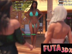 Futa3DX - Newlywed Futa Wifes Fucking Hard On Their Roadtrip