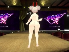 Sexy Bunny Girl Dances & Strips On Stage To Get You Rock Hard