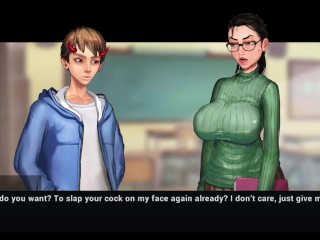 Тетушка дези в мультяшном персонаже делает горячее зрелище