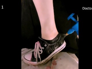 Медицинский осмотр стопы и чистый POV