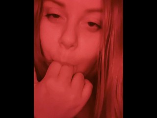 Redhead Home alone Horny Video Message to her Boyfriend