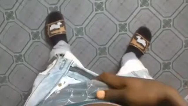 TWINK BOY DRY HUMP ON HIS HARD COCK