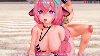 Varessa bikini fucking on the beach | Genshin Impact | Full & POV on patreon: Fantasyking3