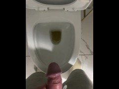 Piss with me! Draining my cock - piss your panties while you watch
