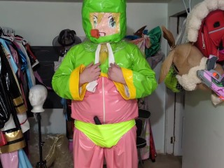 Kigurumi Breathplay Vibrator in PVC Layers and Bright Colors