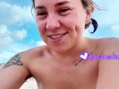 peeing on nude beach