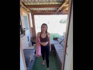 Yoga Instructor uses Teen and Pretends like He’s Helping her Stretch… before Stretching her Pussy