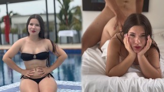 Sunny day to enjoy the pool and a good dick at the hotel