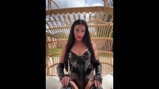 Shiny PVC goddess