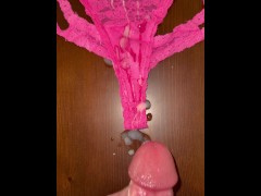 Cumming ALL over panties while watch JOI video.