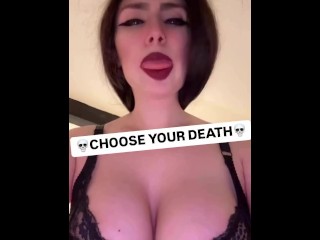 ХОЧЕШЬ ТРАХНУТЬ МОИ СИСЬКИ ИЛИ МОЮ ЗАДНИЦУ?