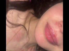 She cleans her my cum off good 💦😈