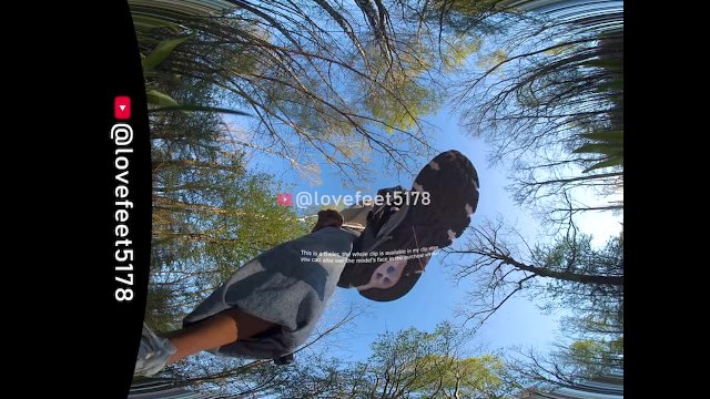 VR 3D 8k Trailer Lie under Angelina's Feet, see her Sneaker soles, Socks and Feet