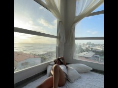 Latina tease doggy position