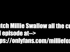 AMATEUR MILF LOVES CUM - SHE SWALLOWED A HUGE LOAD OF CUM - MILLIE FOX