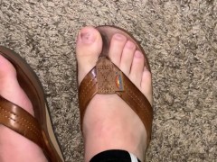 Cumming On My Sweaty Rainbow Sandals - Screenshot 16 of 16 - Cum Sandals