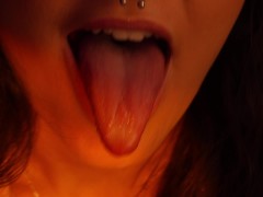 I give you permission to cum in my mouth JOI