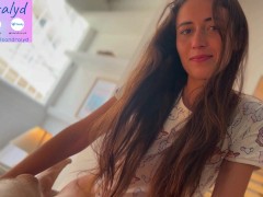 Spanish Cutie Gives Me a Morning Blowjob – Homemade POV