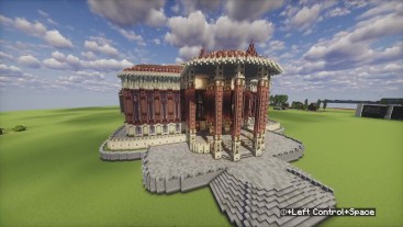 Парламент - суд -столовая- - библиотека. minecraft building