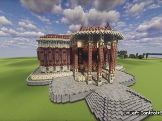 Парламент - суд -столовая- - библиотека. Minecraft Building