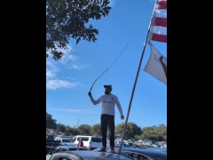 RexiTron bullwhip fun at the LA Galaxy game!