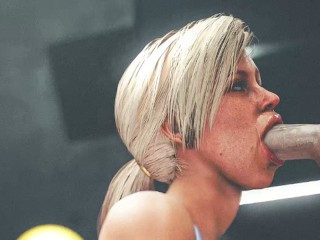 Cassie Cage Giving делает минет в тренажерном зале