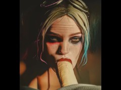 Harley Quinn Sucking off some Dude