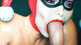 Harley Quinn Blowing Batman